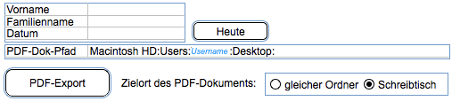 PDF-Export mit berechnetem Namen